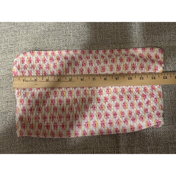 Old Navy Smocked Bandeau Longline Bikini Swim Top Size Small Bottoms Size Large - Picture 12 of 14